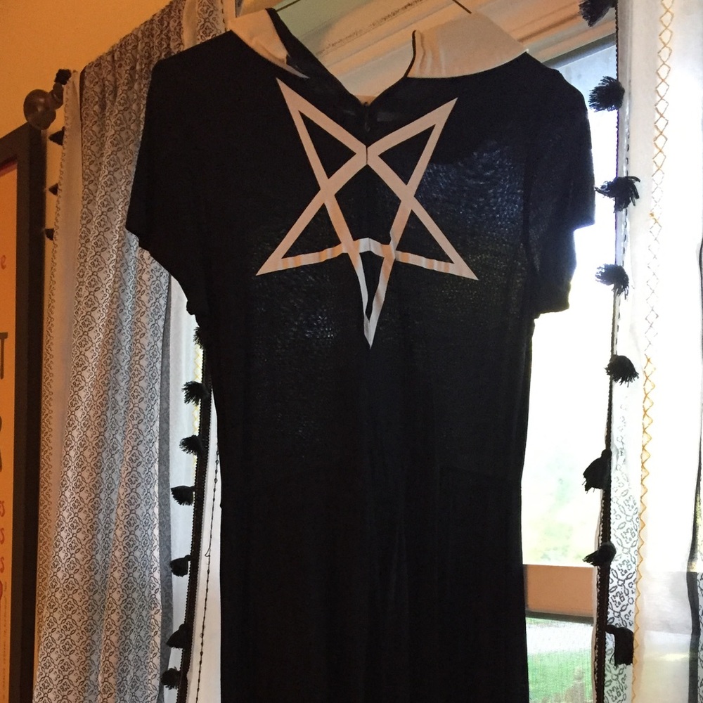 Disturbia pentagram mini dress Addams